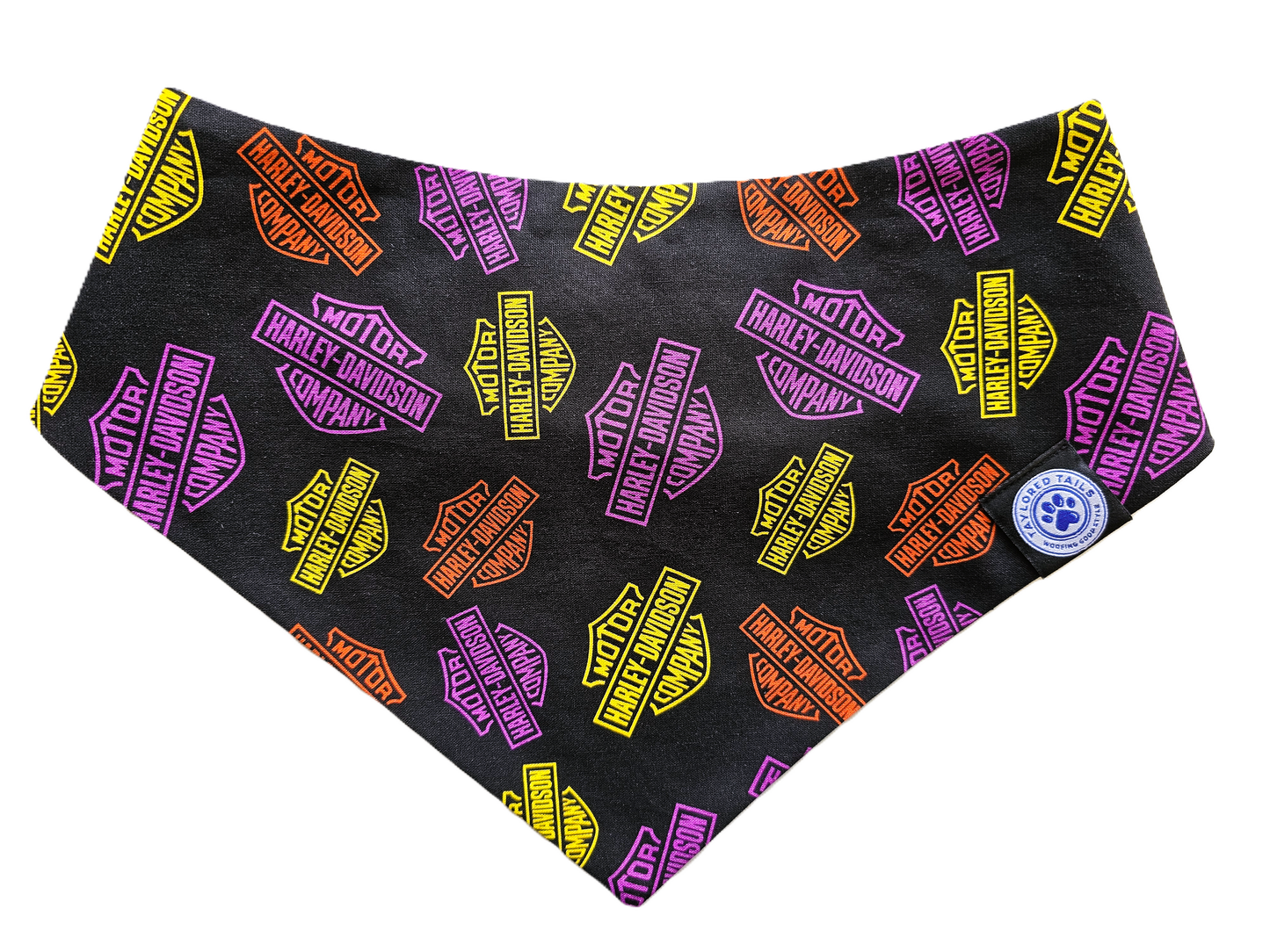 Neon Harley Dog Bandana