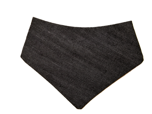 Black Denim Dog Bandana