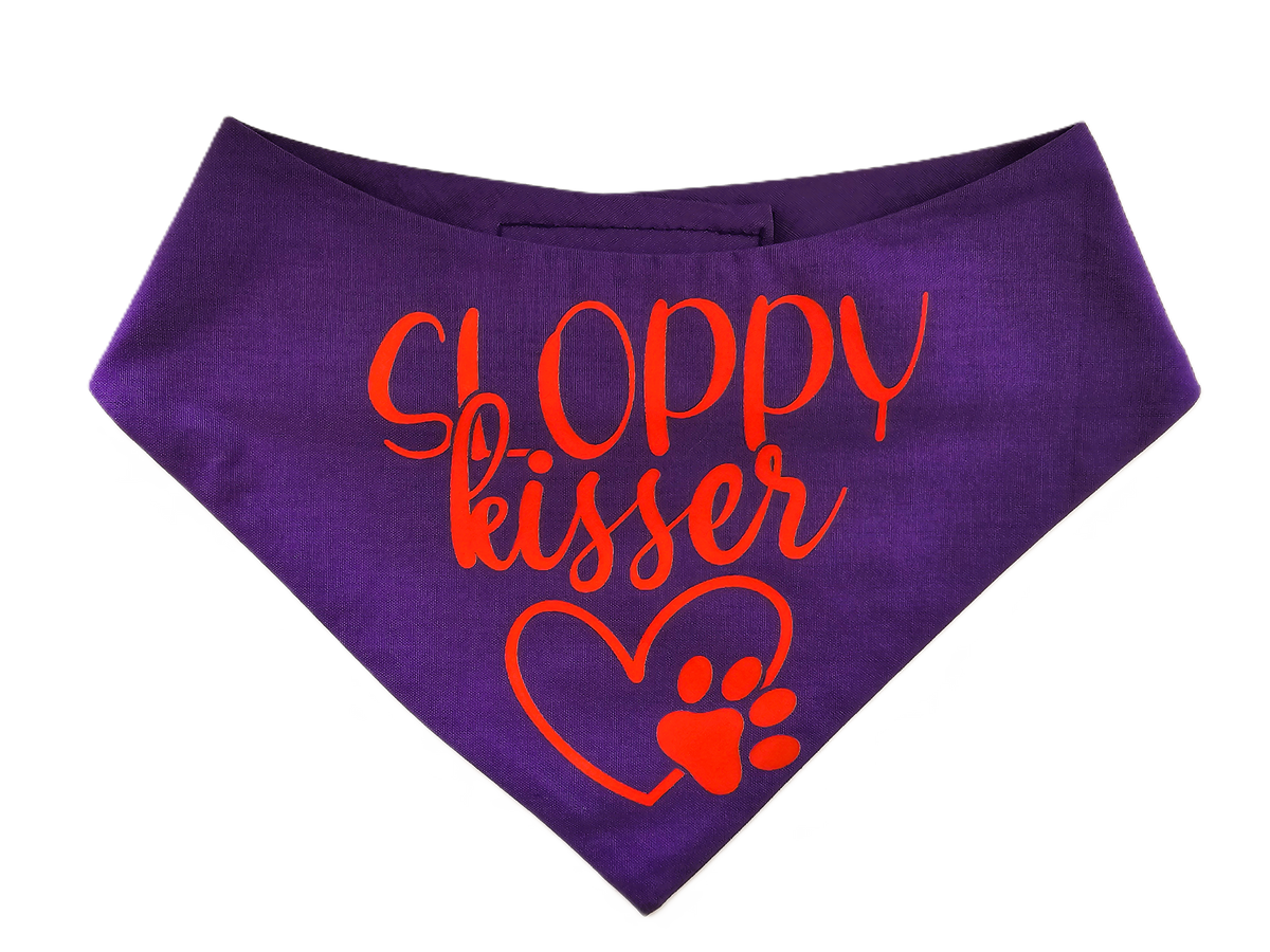 SLOPPY KISSER Dog Bandana