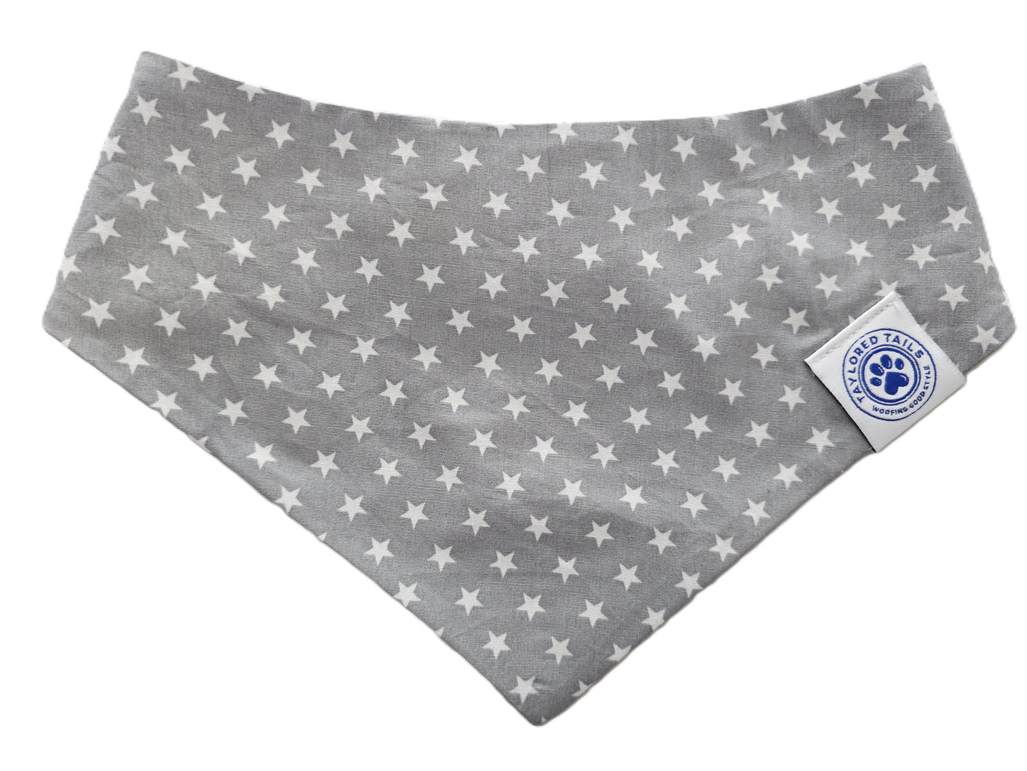 Grey Stars Dog Bandana