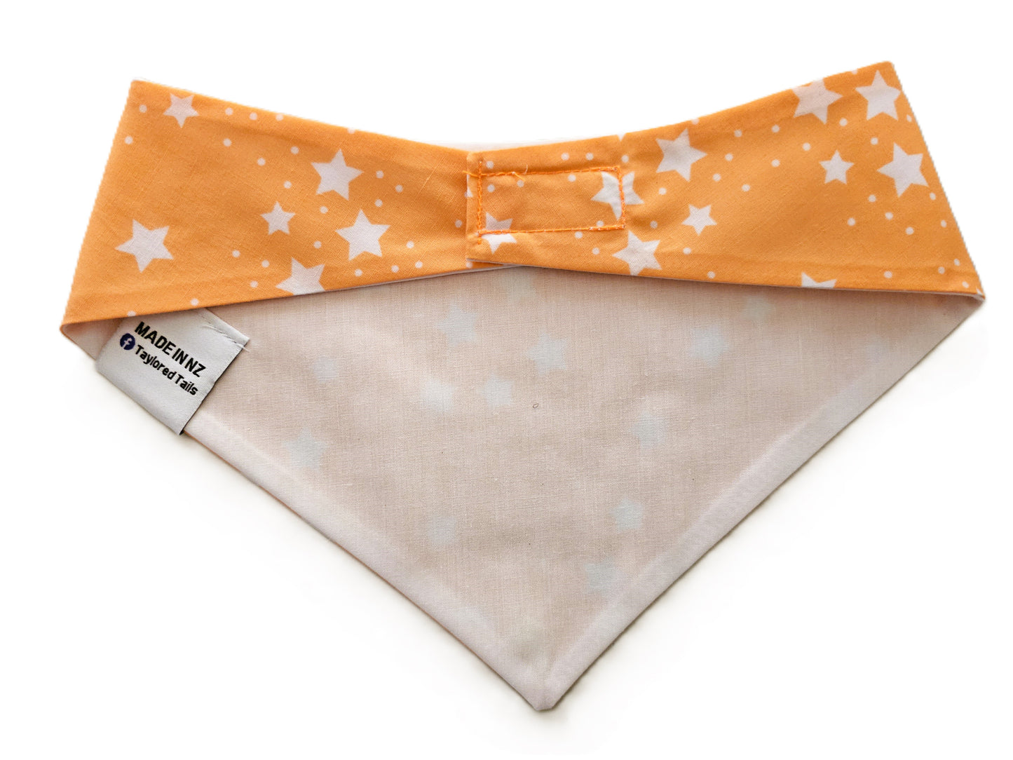 Stars Dog Bandana on Orange Background