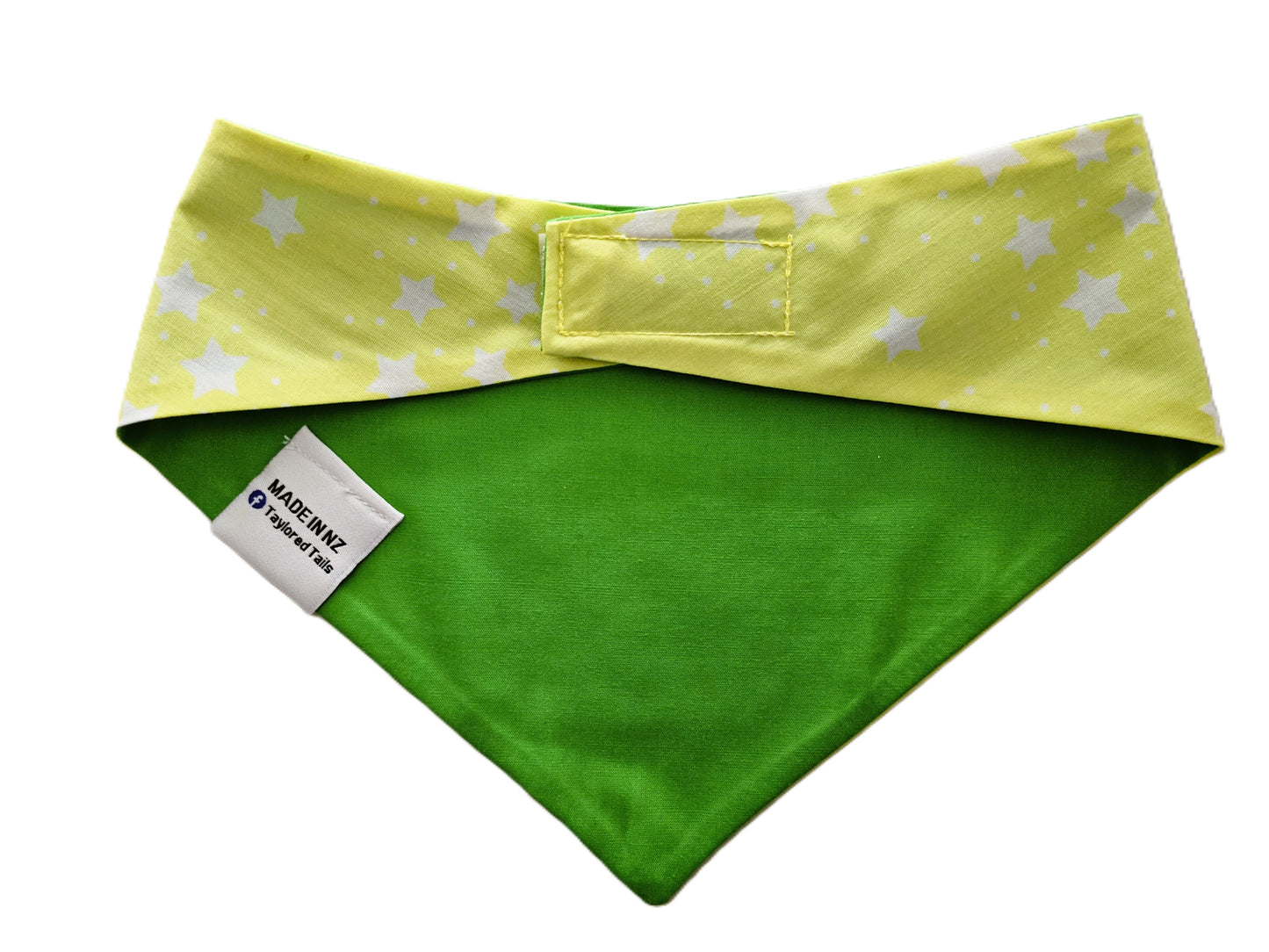 Stars on Lime Background Dog Bandana