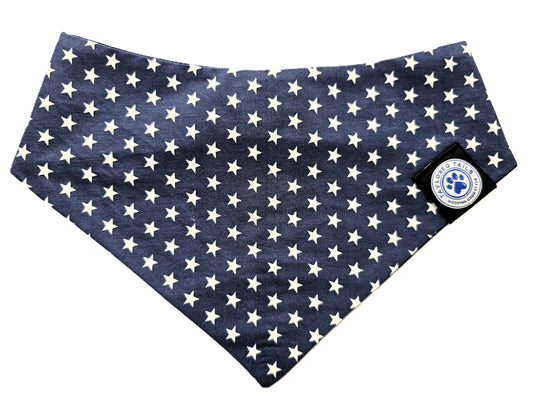 Stars on Navy Dog Bandana