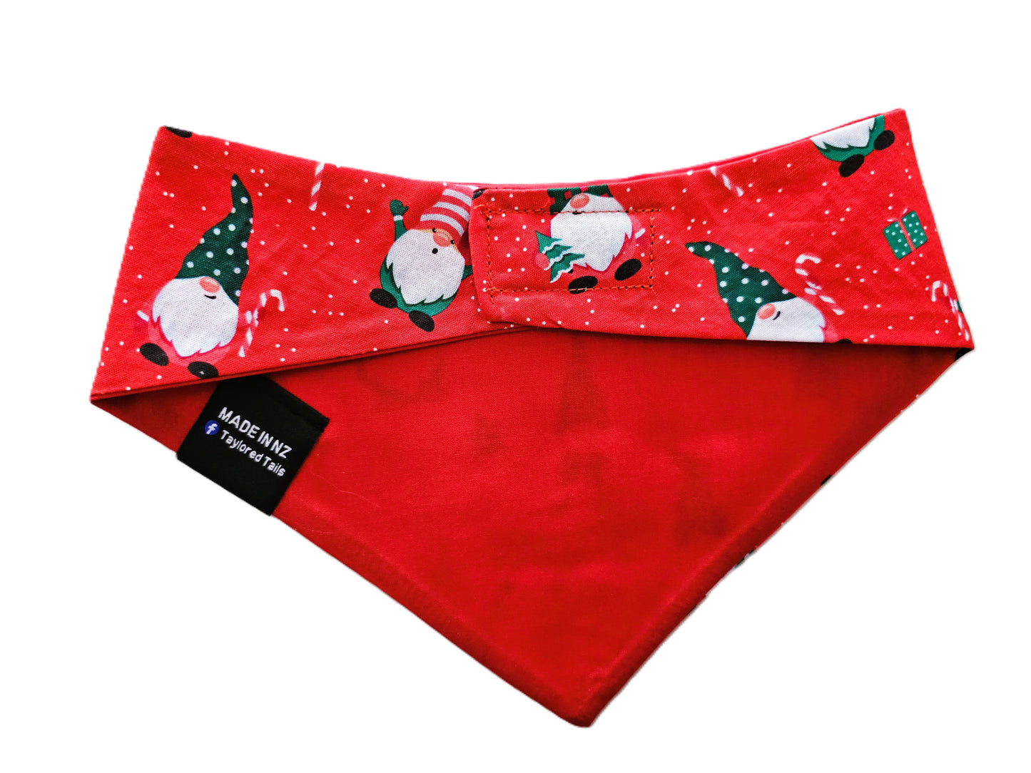 1.2 Xmas Gnomes Dog Bandana - Red