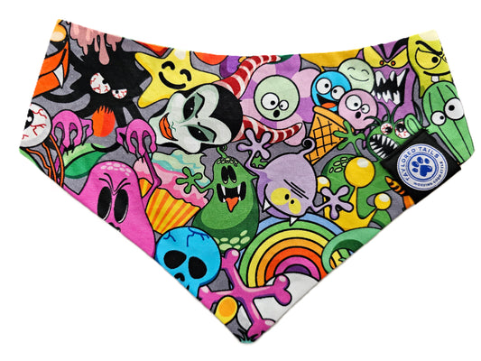 Kooky Monsters Dog Bandana