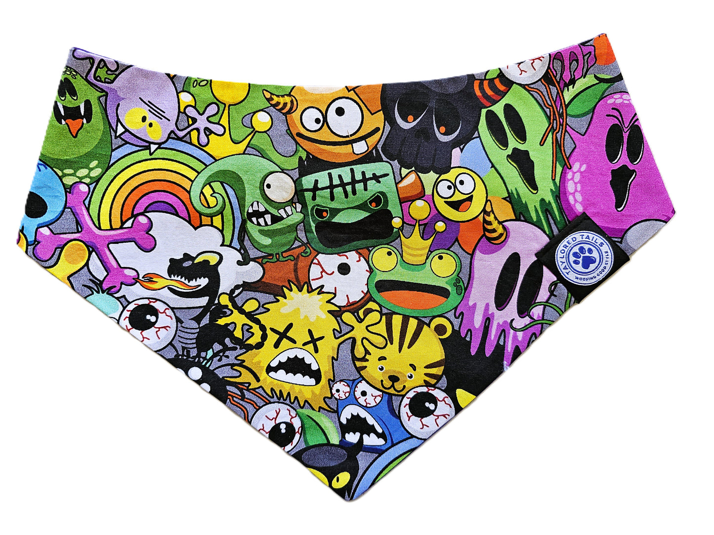 Kooky Monsters Dog Bandana