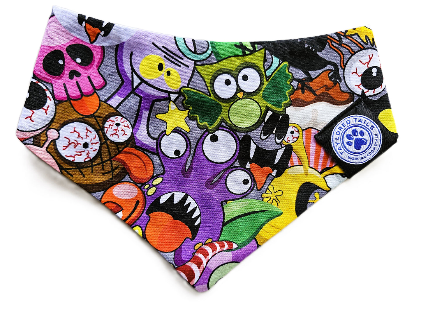 Kooky Monsters Dog Bandana