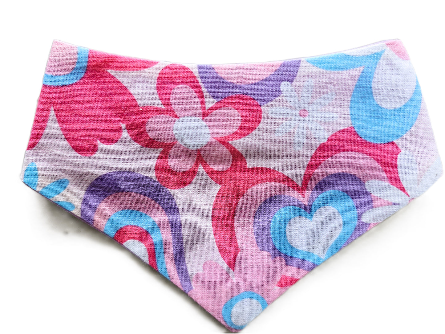 Pretty Pastel Hearts Dog Bandana