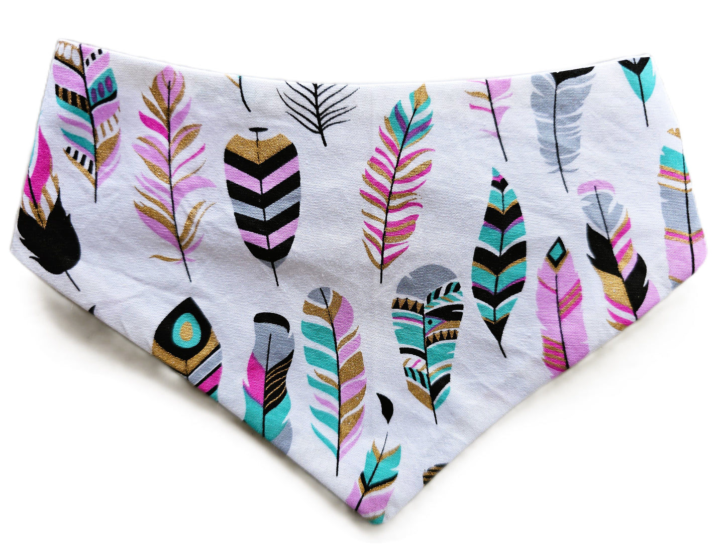 Boho Feathers Dog Bandana