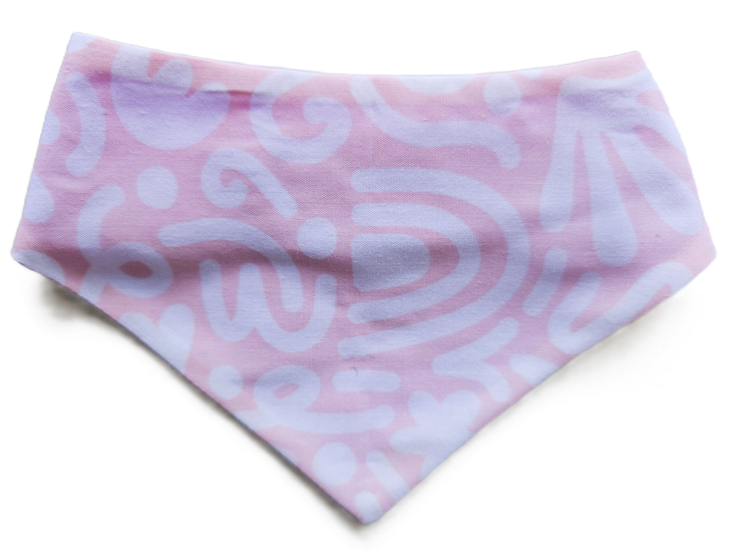 Squiggles on Pink Dog Bandana