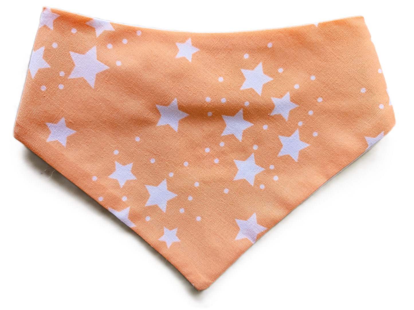 Stars Dog Bandana on Orange Background