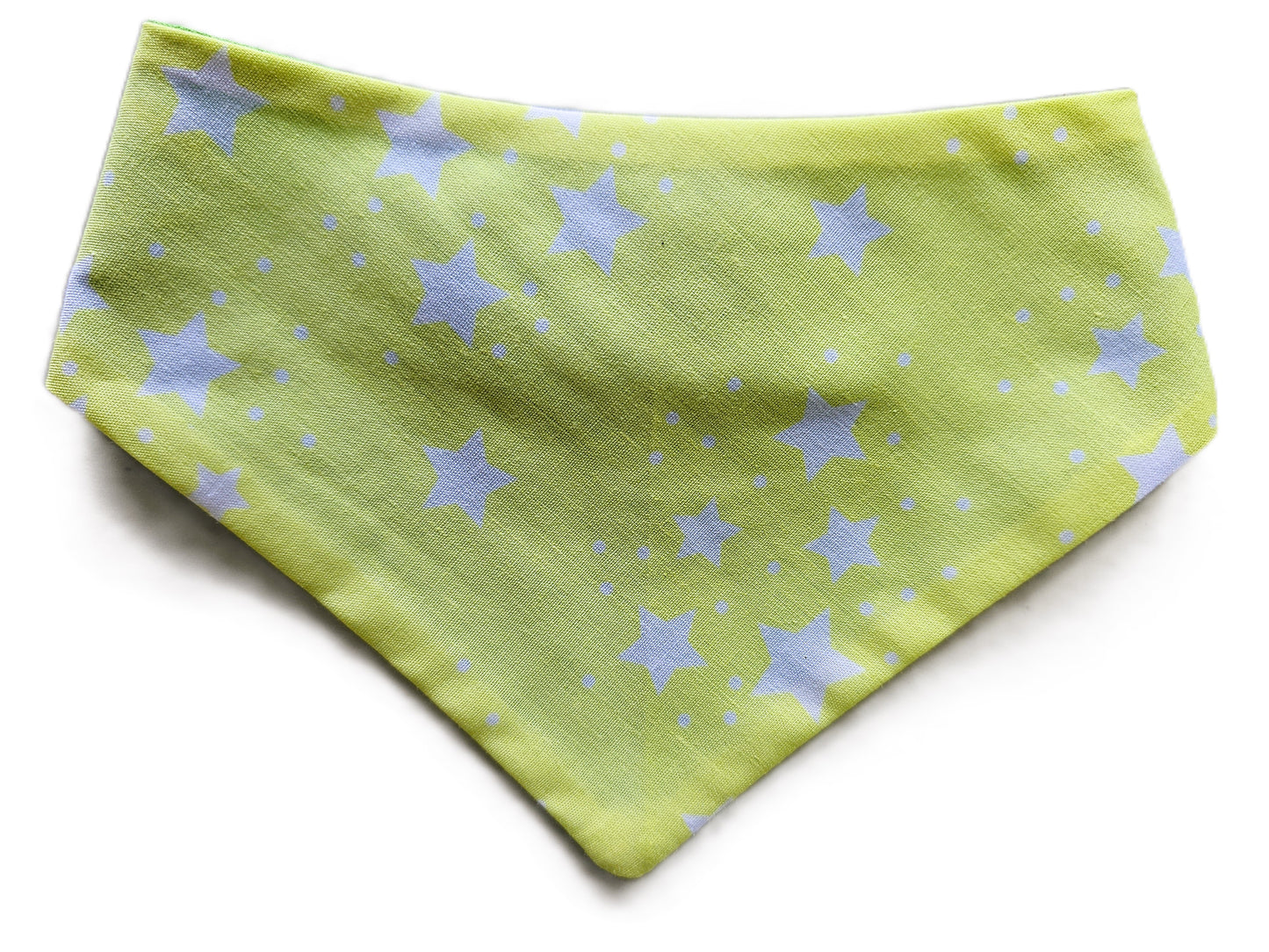 Stars on Lime Background Dog Bandana