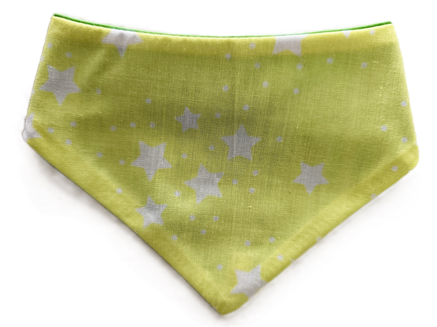 Stars on Lime Background Dog Bandana