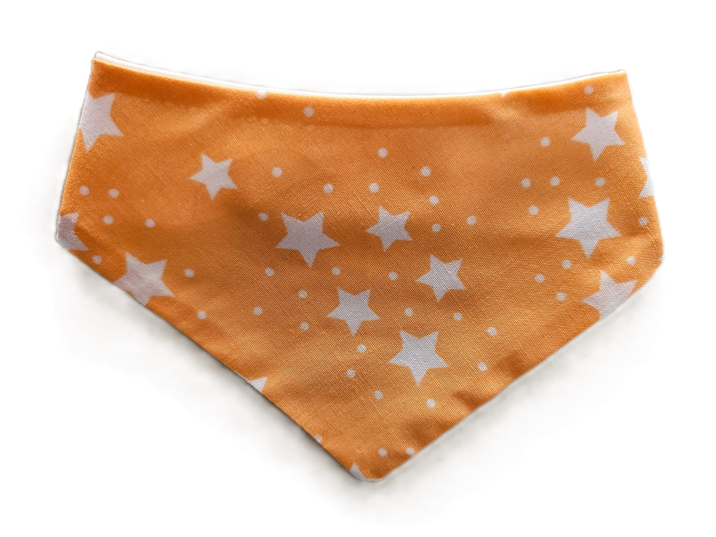 Stars Dog Bandana on Orange Background