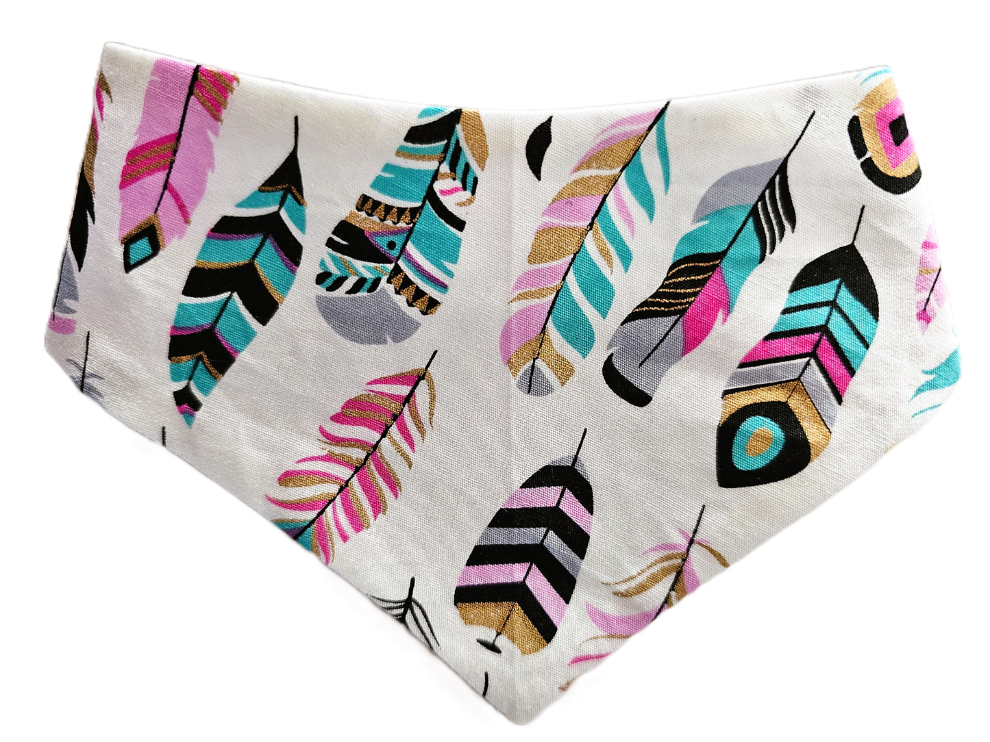 Boho Feathers Dog Bandana