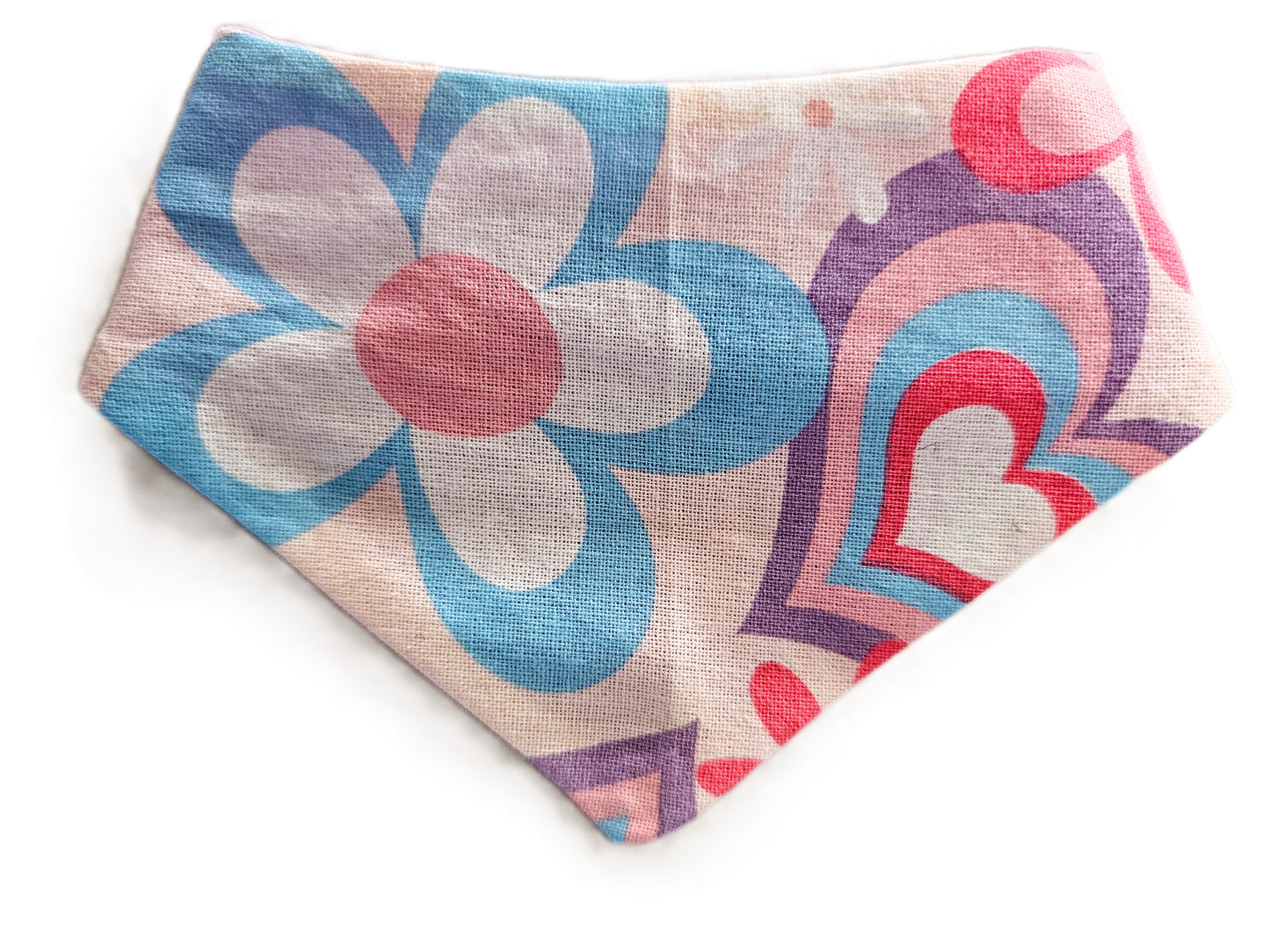 Pretty Pastel Hearts Dog Bandana