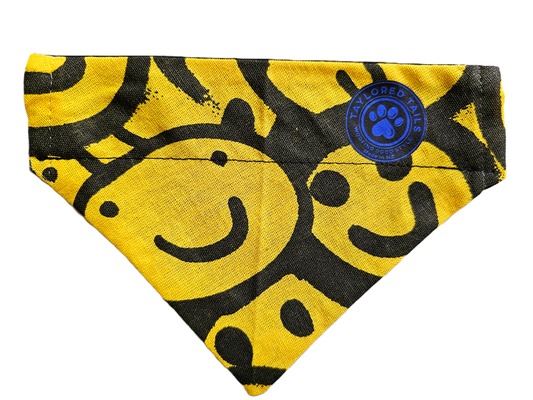 Smiles All Round Over the Collar Dog Bandana