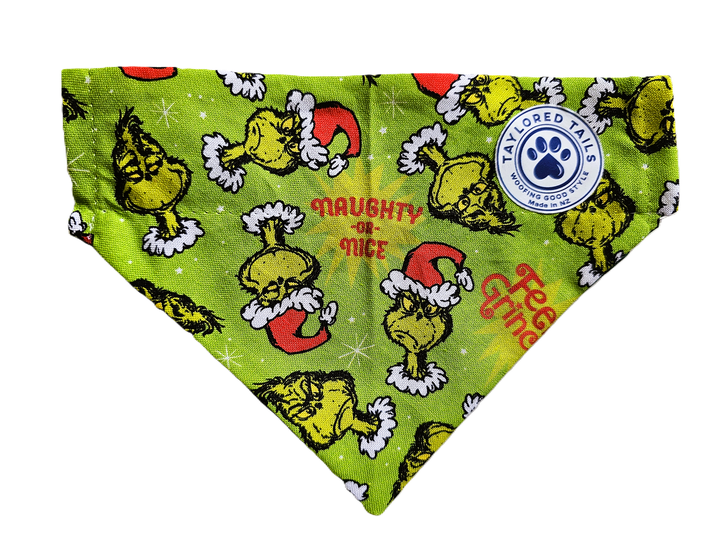 Feelin' Grinchy! Over the Collar Dog Bandana