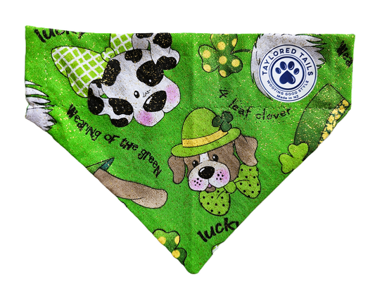 St Patrick's Day Over the Collar Dog Bandana