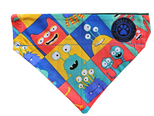 Monsters Over the Collar Dog Bandana