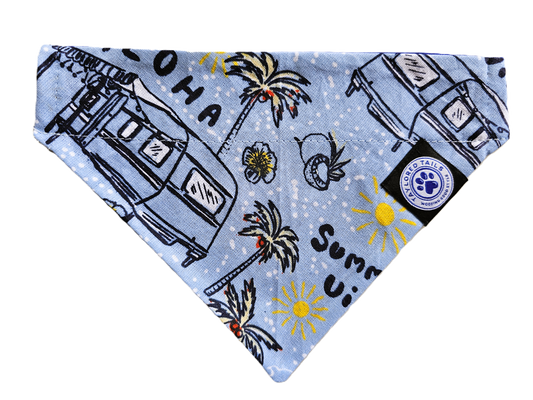 Surfs Up Over the Collar Dog Bandana