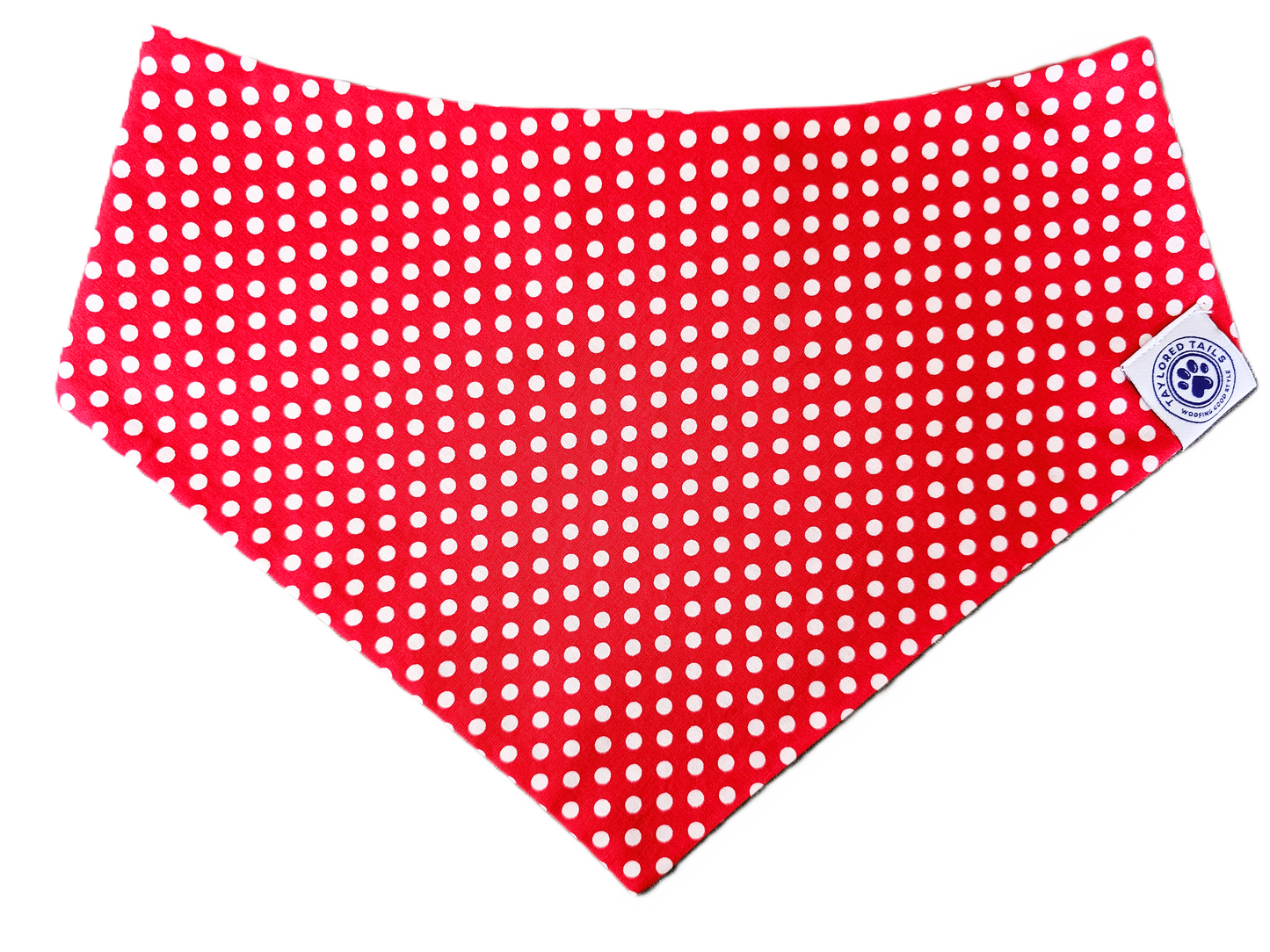 Red Polka Dot Dog Bandana