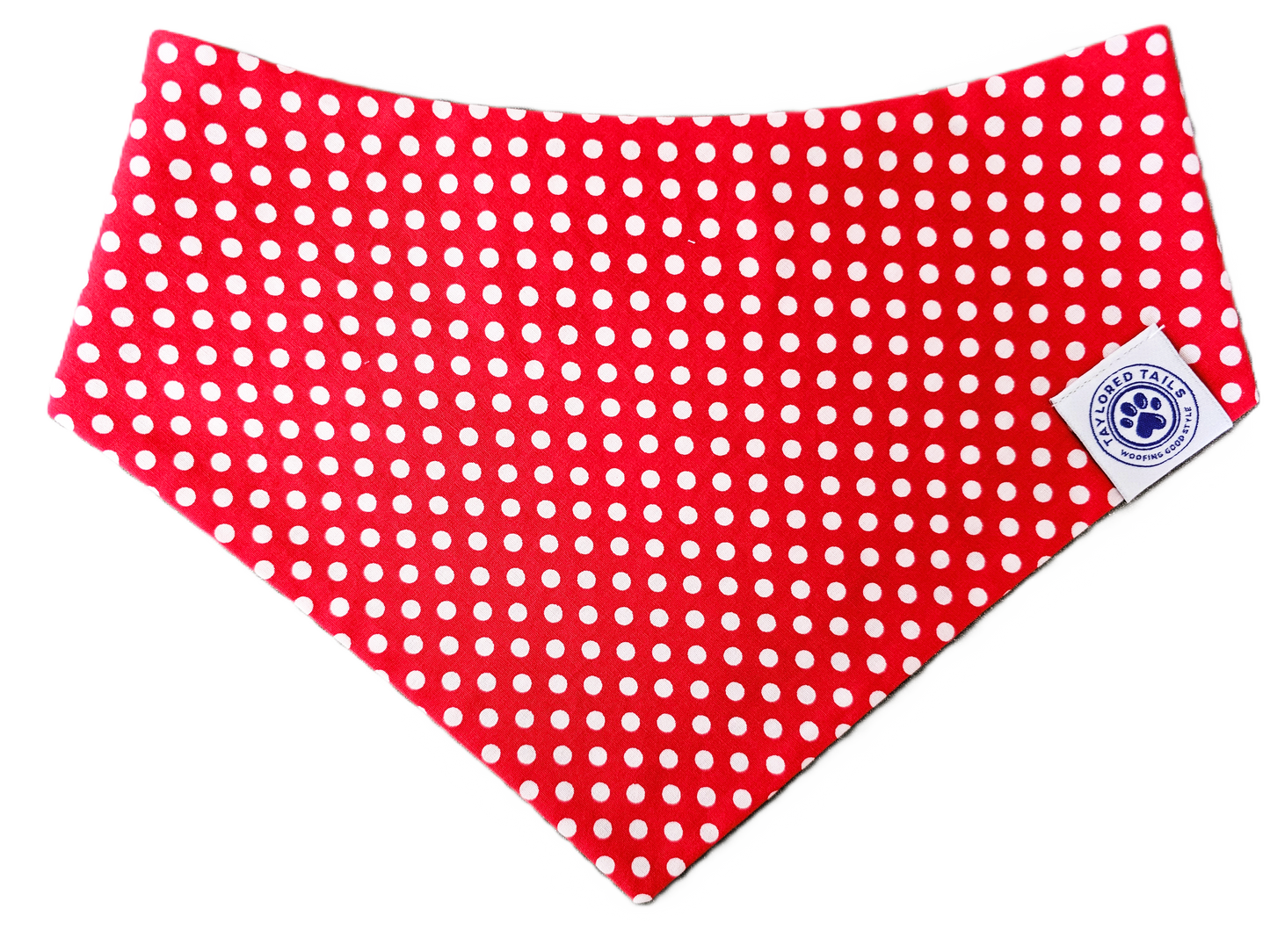 Red Polka Dot Dog Bandana