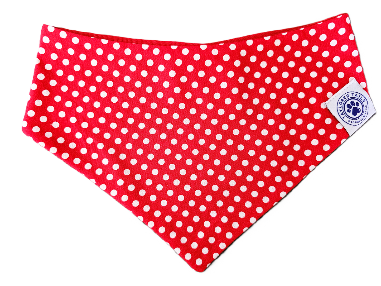 Red Polka Dot Dog Bandana