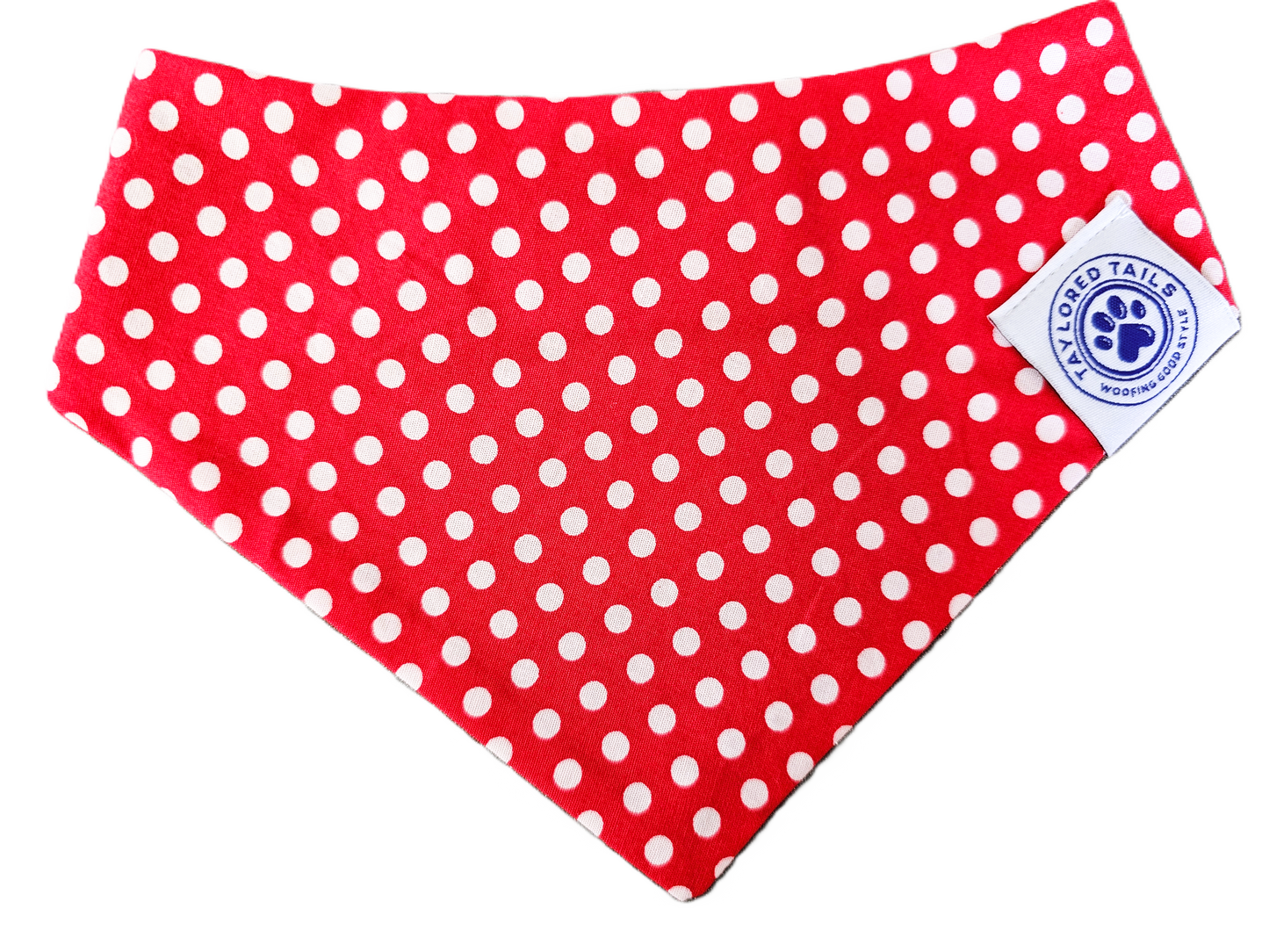 Red Polka Dot Dog Bandana