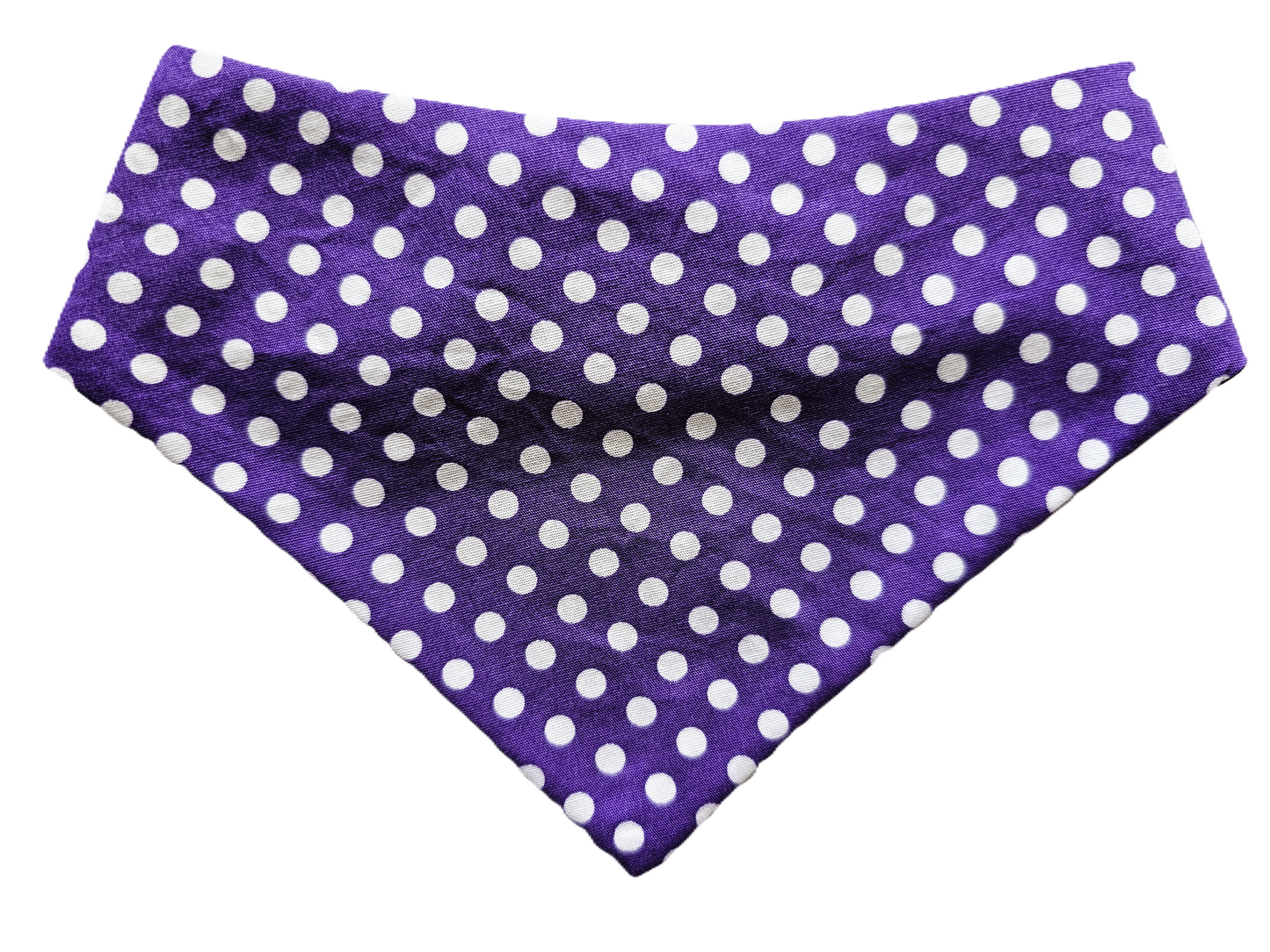 Purple Polka Dot Dog Bandana