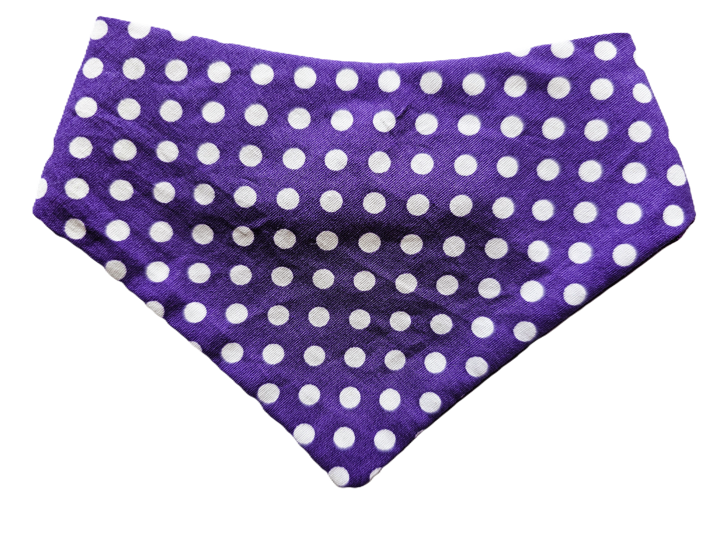 Purple Polka Dot Dog Bandana