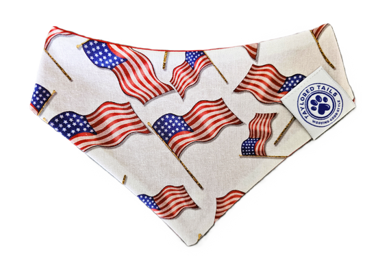 American Flags Dog Bandana