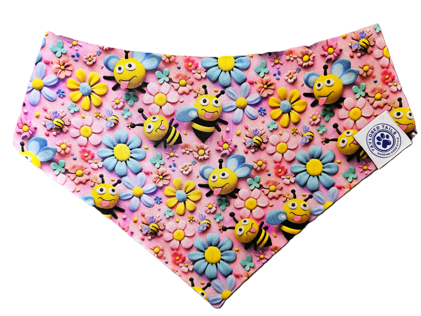 Beautiful Bee Garden Dog Bandana