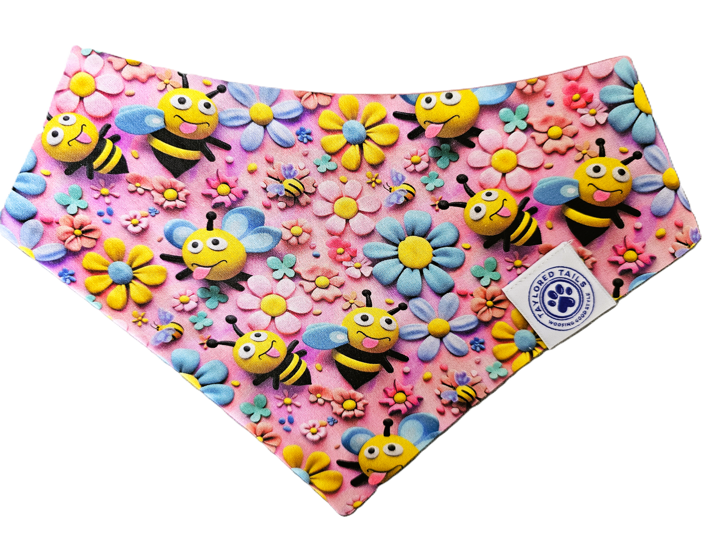 Beautiful Bee Garden Dog Bandana