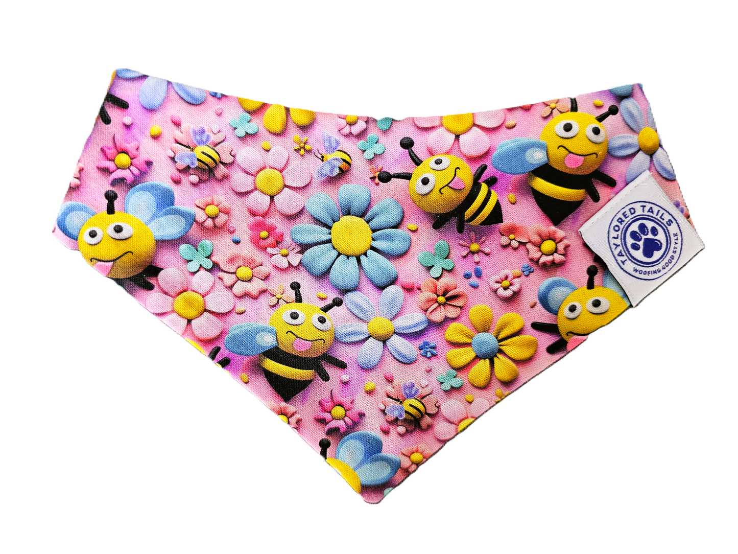 Beautiful Bee Garden Dog Bandana