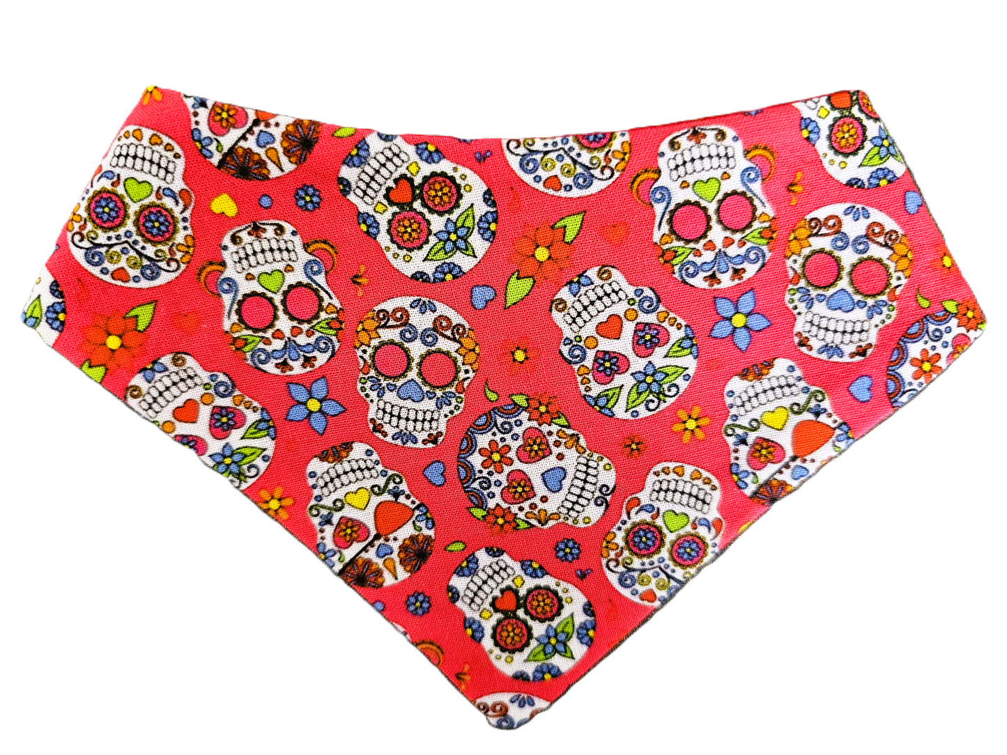 Bright Sugar Skulls Dog Bandana