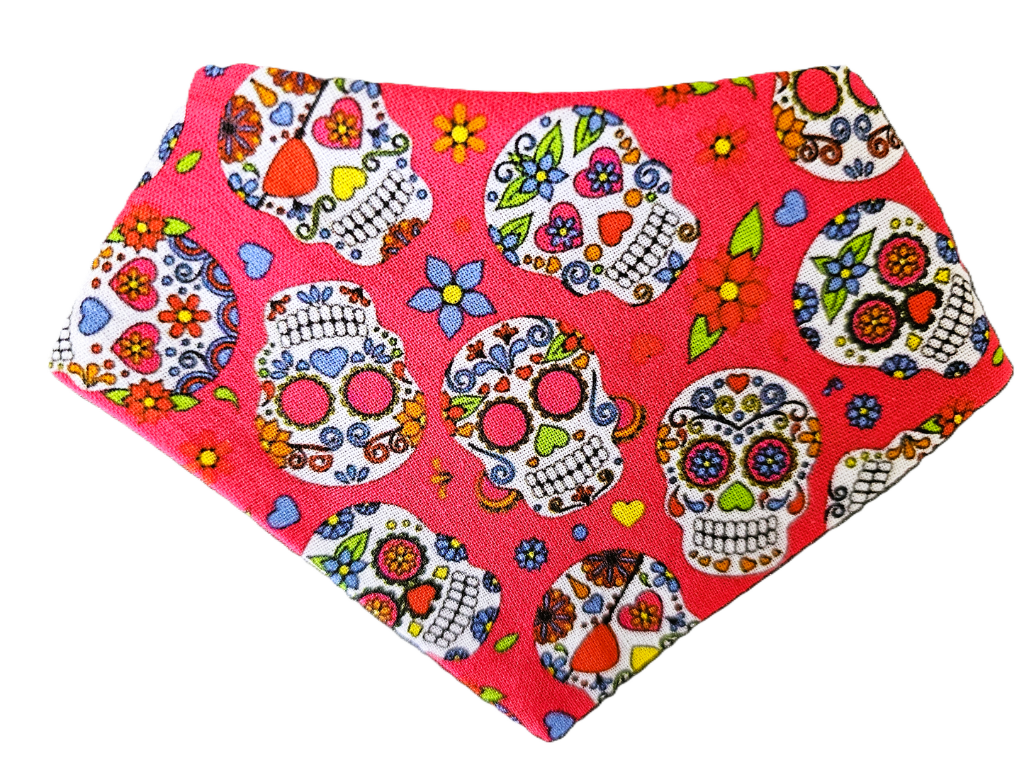 Bright Sugar Skulls Dog Bandana