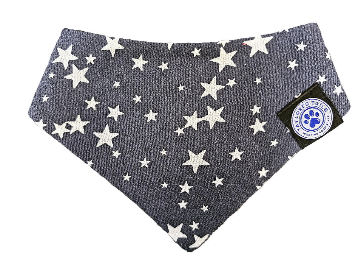 Funky Denim Stars Dog Bandana