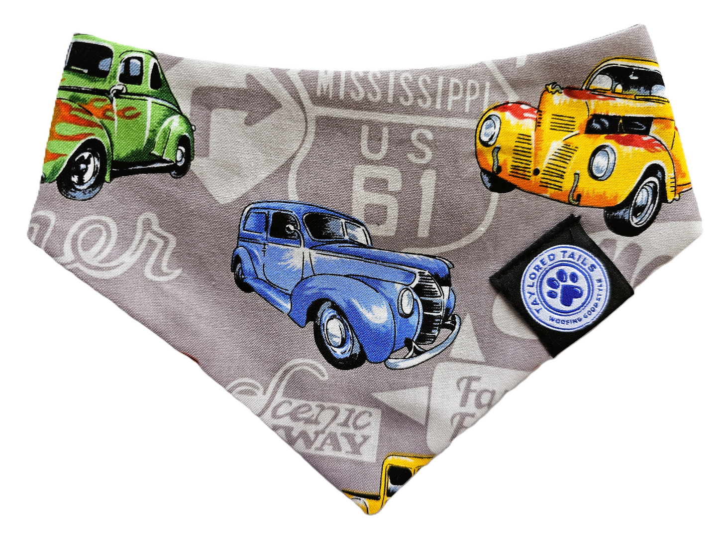 USA Hot Rods Dog Bandana