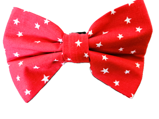 Red & White Stars Bow