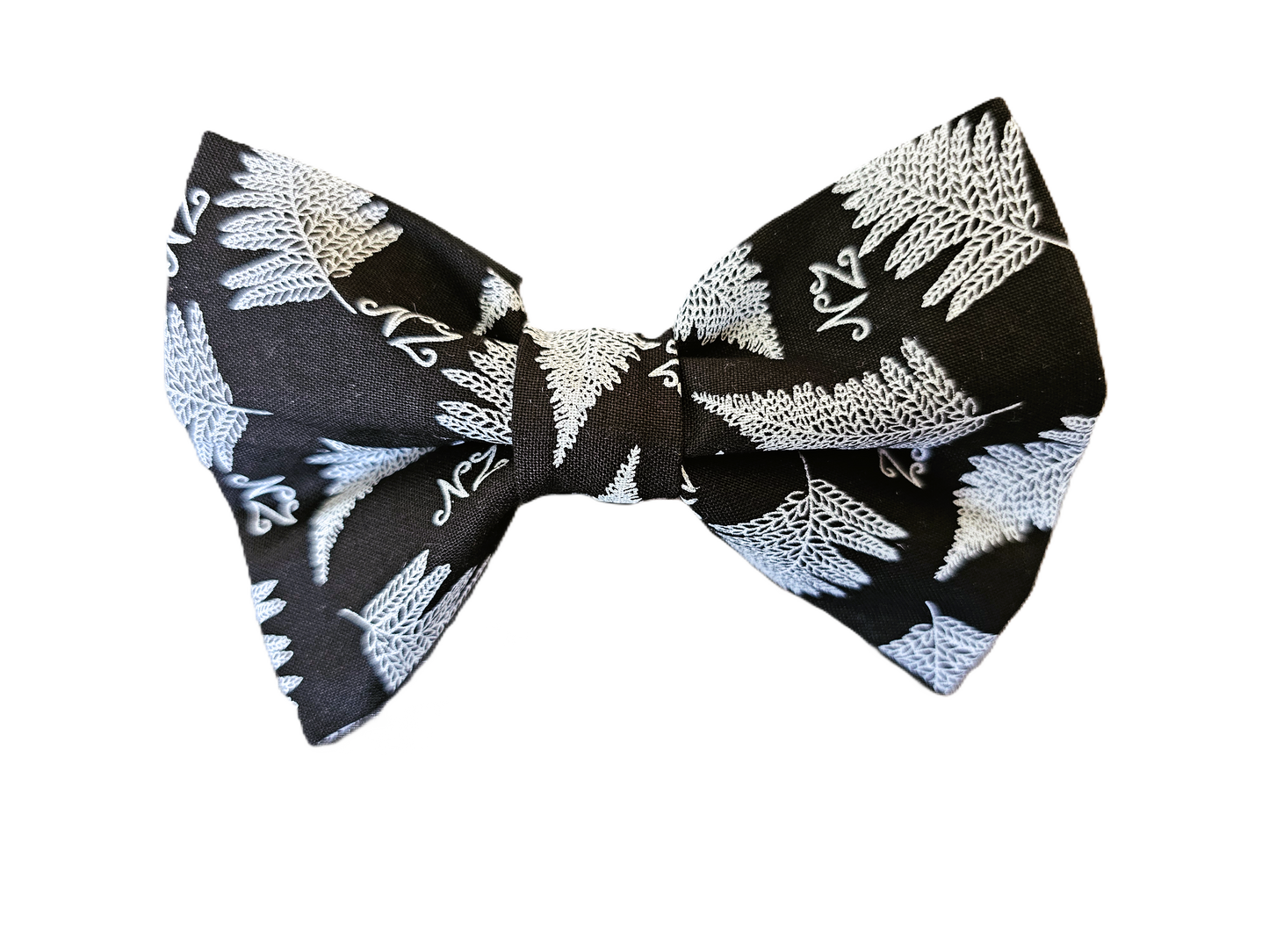 Silver Fern Dog Bow Tie