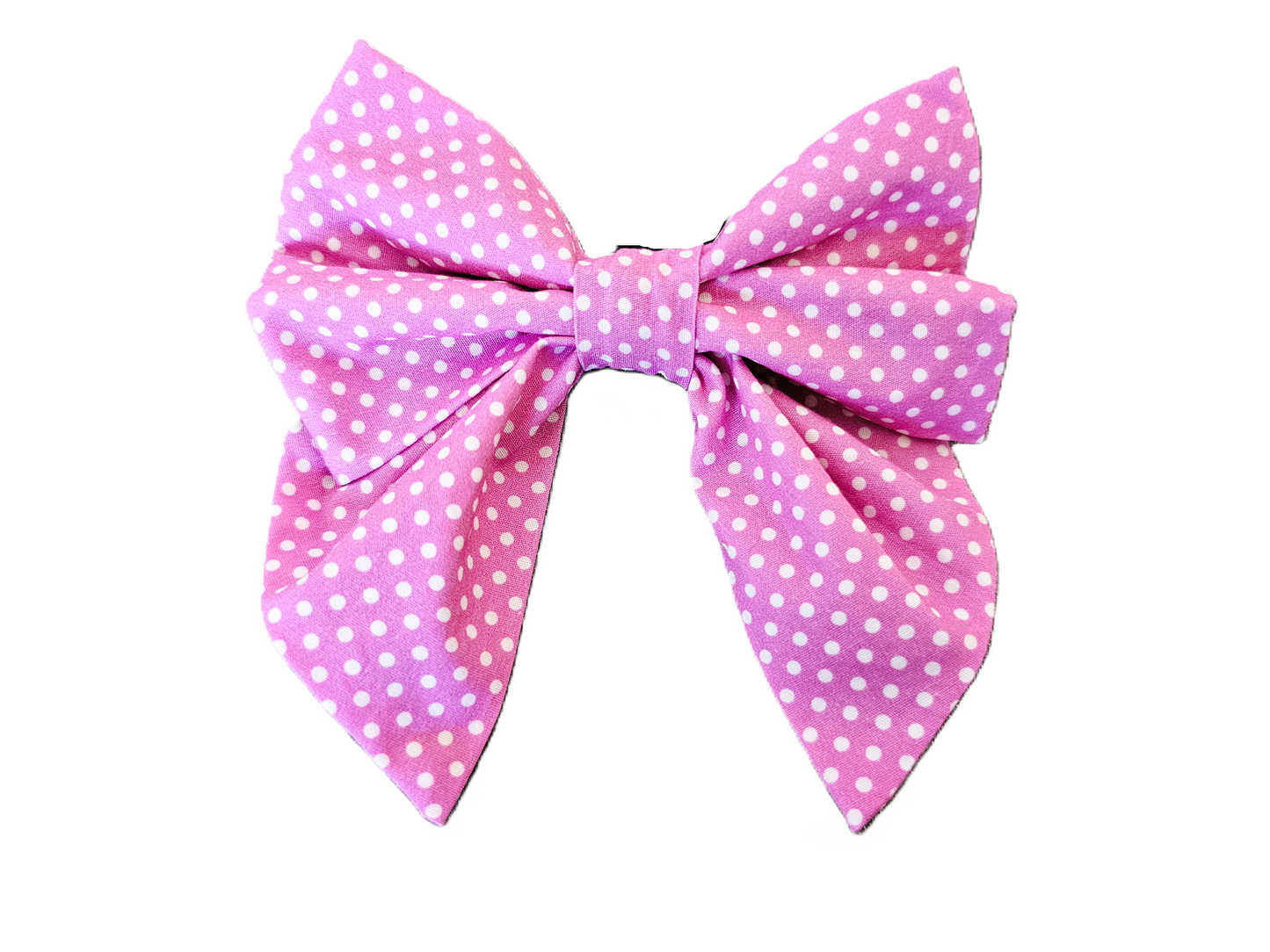 Little Pink Polka Dot Sailor Bow