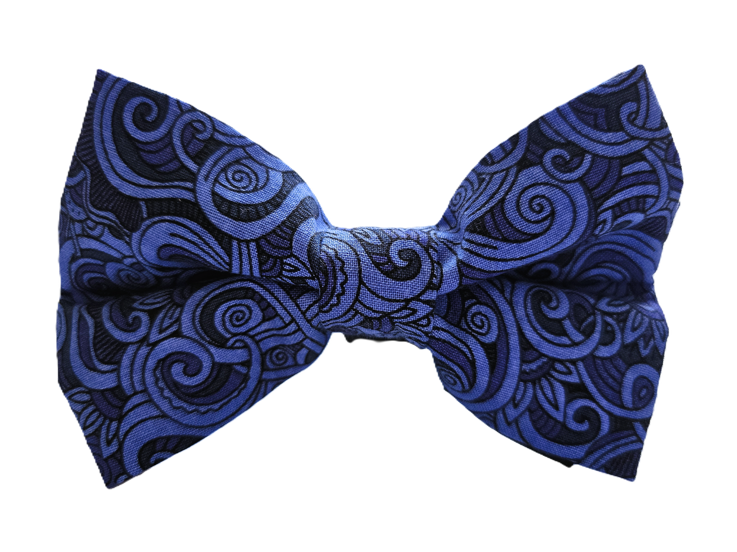 Blue Swirls Bow Tie