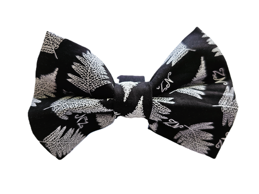 Silver Fern Dog Bow Tie