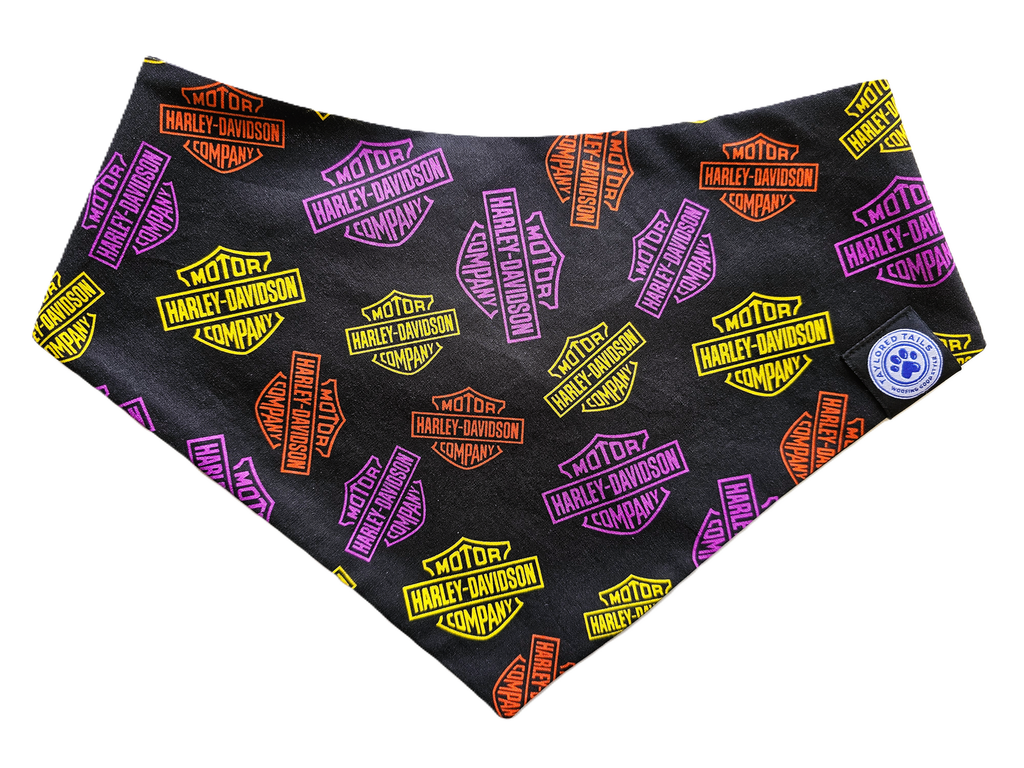 Neon Harley Dog Bandana
