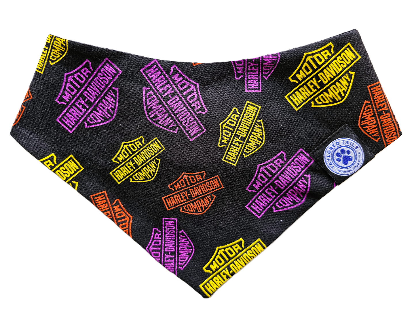 Neon Harley Dog Bandana