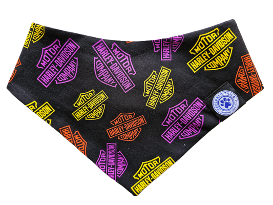 Neon Harley Dog Bandana