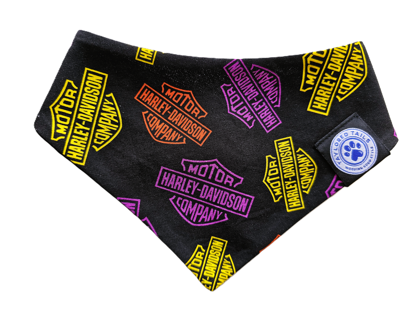 Neon Harley Dog Bandana