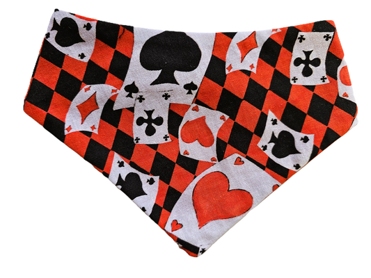 We're All Mad Here Playing Cards Bandana