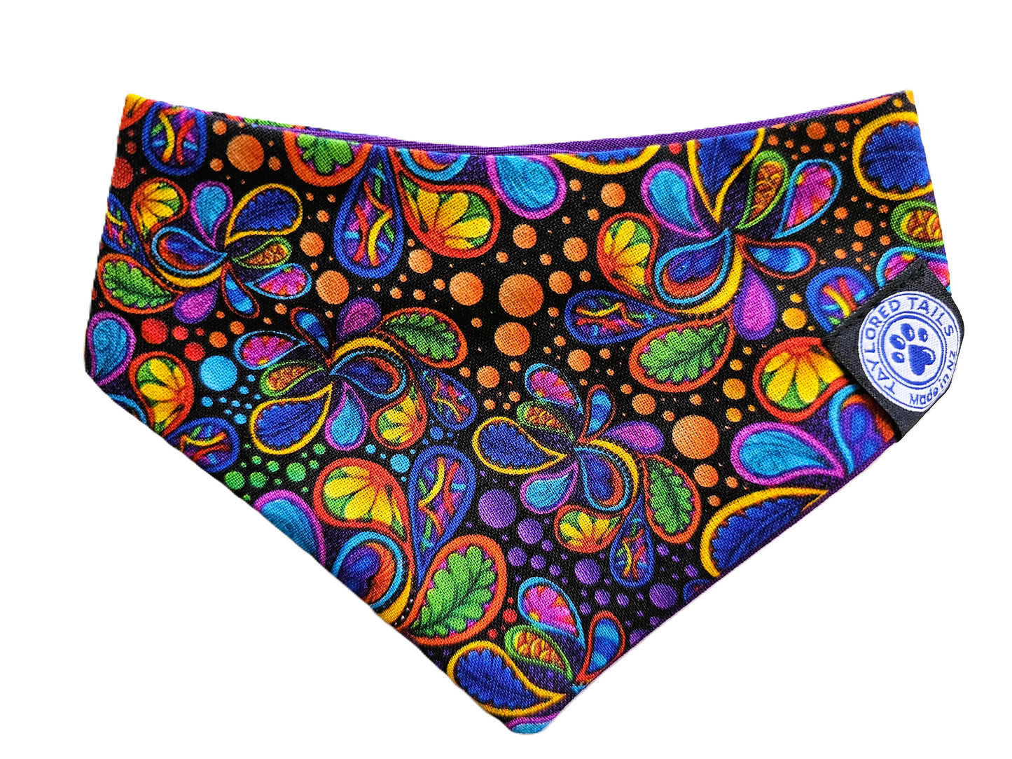 Purple Paisley Pet Bandana